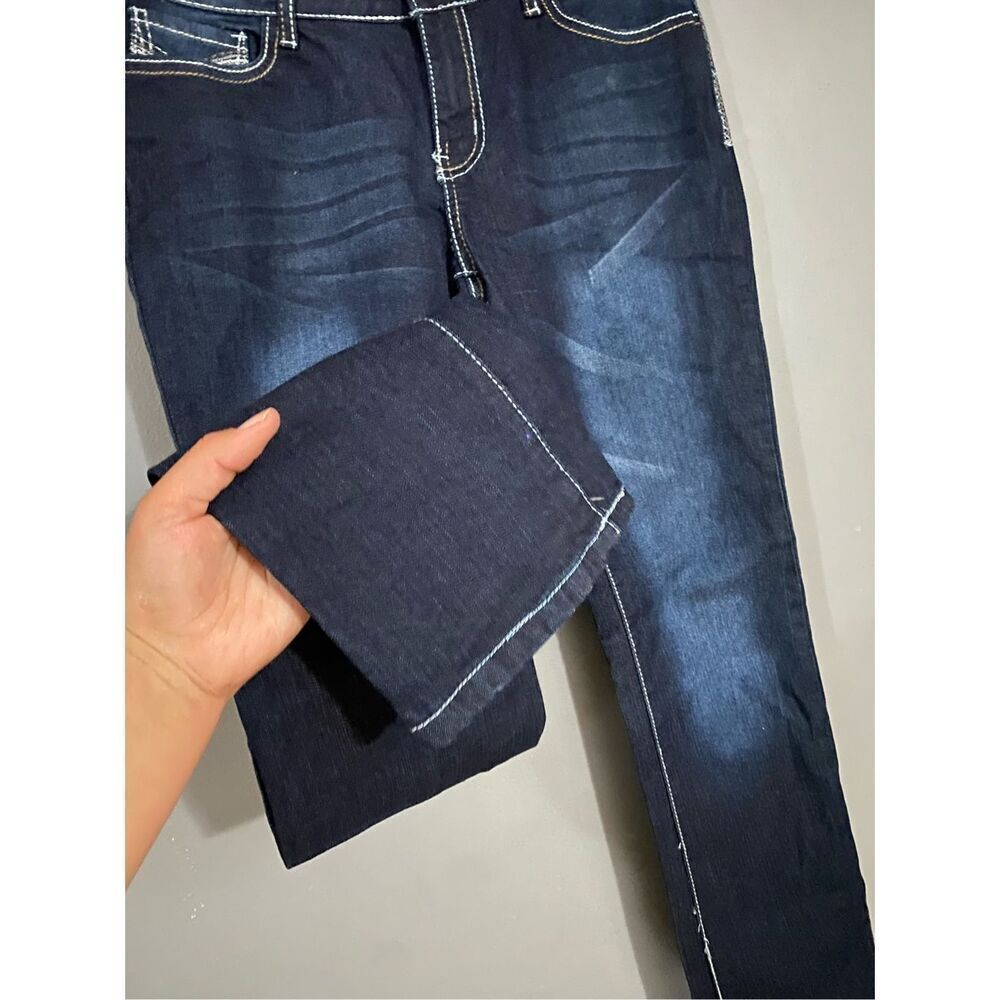 Look@Me Dark Wash Regular Straight Jeans Size 7/8 NWT - Picture 3 of 6